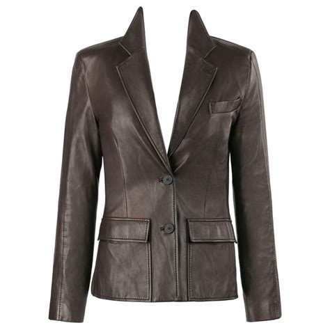 ysl brown leather jacket|YSL leather jacket women's.